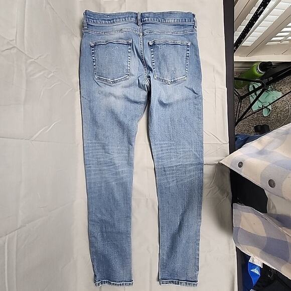 Fashion Nova Men Jeans Men's 34x30 Blue Light Wash Skinny Jeans - Picture 3 of 5